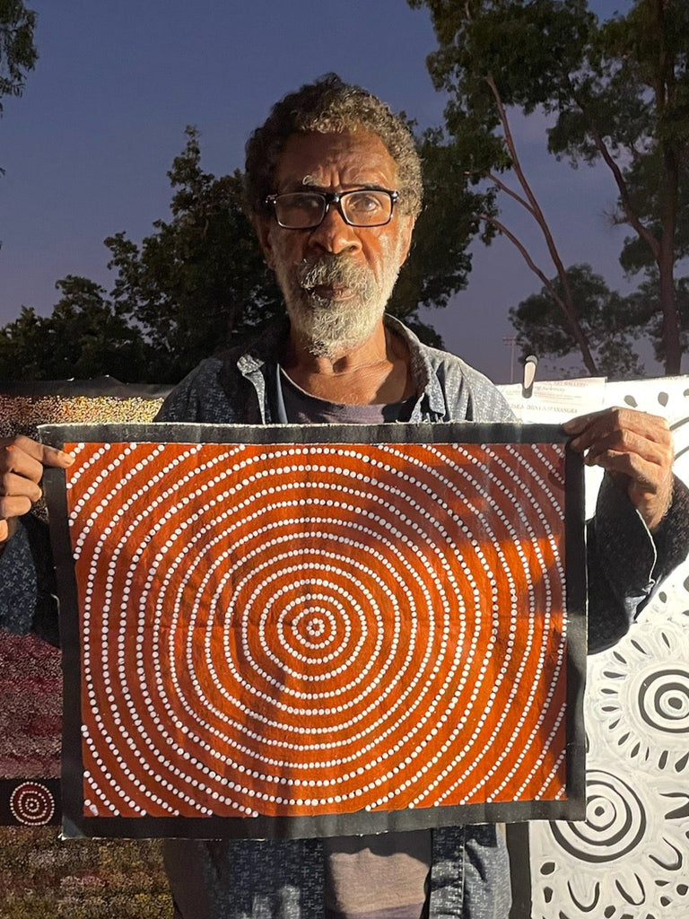#141 Waterhole (Earth) - Artist: LAWRENCE KARPA 40x54cm