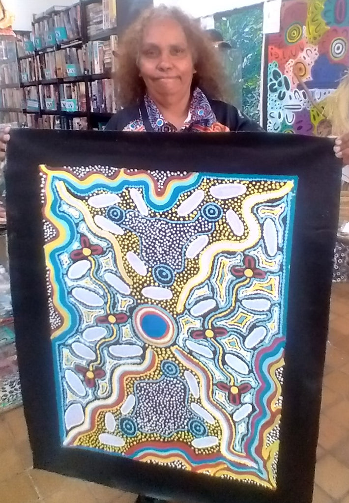 #223 'Special Place to find water" - TREPHINA SULTAN THANGUWA : 70x90cm