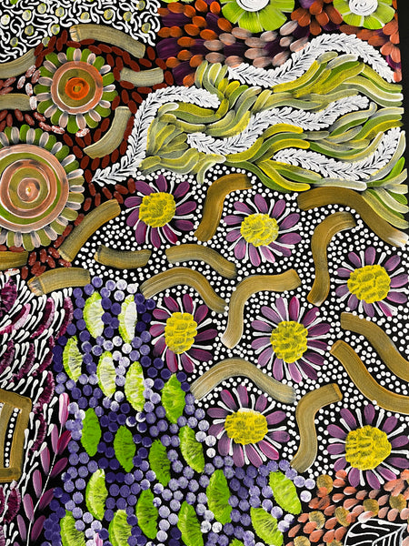 #401 - WOMEN'S CEREMONY (Multi) - Karen Bird Ngale - 70cm x 198cm
