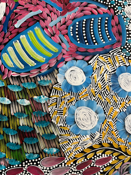 #339 - WOMEN'S CEREMONY (Multi) - Karen Bird Ngale - 55cm x 198cm