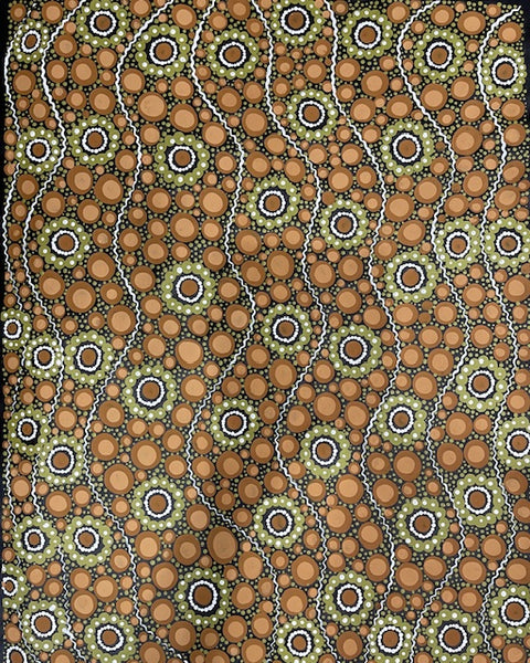 #156 Sacred Water - TREPHINA SULTAN THANGUWA :  90cm x 72cm