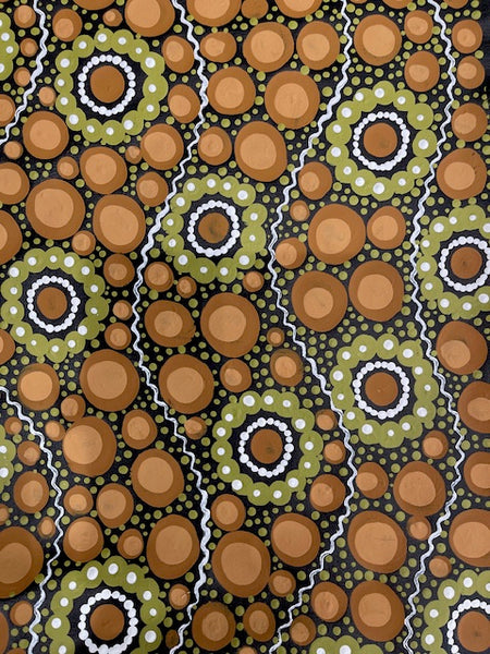 #156 Sacred Water - TREPHINA SULTAN THANGUWA :  90cm x 72cm