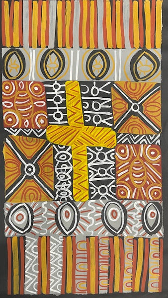 #152 Tiwi Design MAREE GOREY: Aboriginal Art: 75cm x 40cm