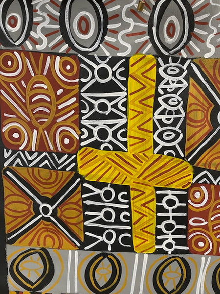 #152 Tiwi Design MAREE GOREY: Aboriginal Art: 75cm x 40cm