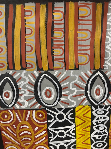 #152 Tiwi Design MAREE GOREY: Aboriginal Art: 75cm x 40cm
