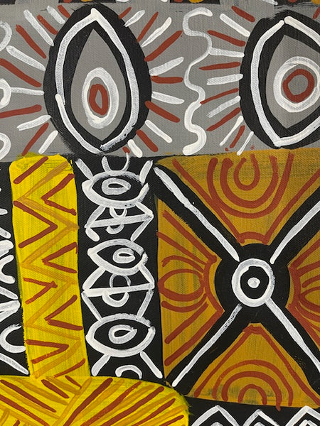 #152 Tiwi Design MAREE GOREY: Aboriginal Art: 75cm x 40cm