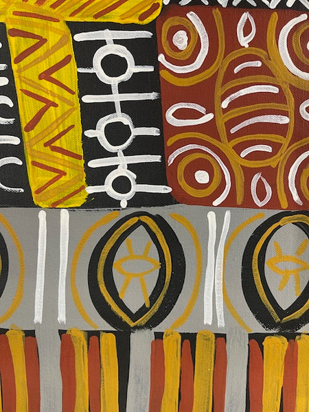 #152 Tiwi Design MAREE GOREY: Aboriginal Art: 75cm x 40cm