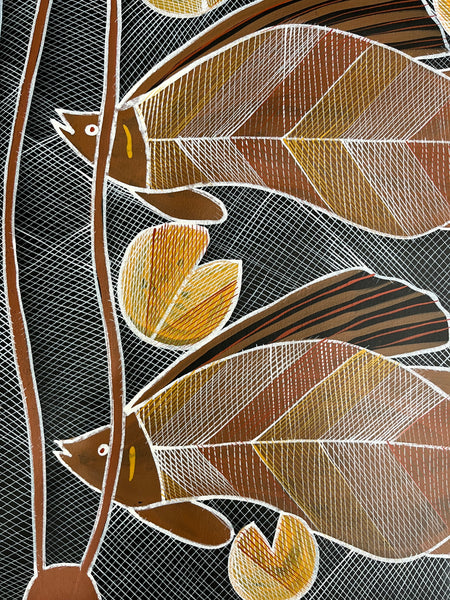 #238 Barramundi Path - EDDIE BLITNER : Aboriginal Art : 95x69cm