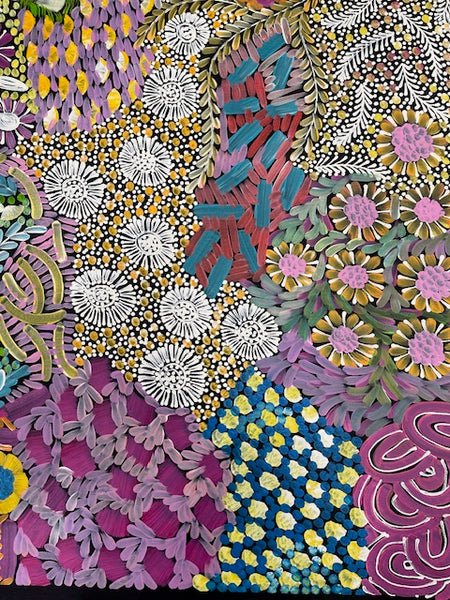 #393 - Women's Ceremony (Multi) - ARTIST: Karen Bird Ngale 150cm x 95cm