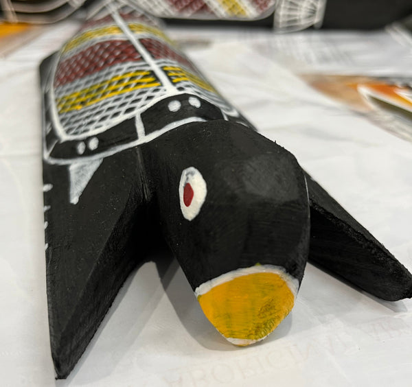 #145 Turtle Carvings - KENNY REID: Aboriginal Art: 26 x 9 x 5cm