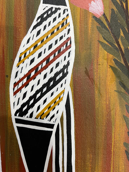 #22 Brolga Dreaming - CHRISTINE BURARRWANGA : 43 x 32cm