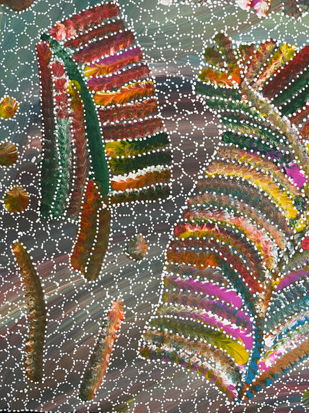 #292 Yam Seed Dreaming Artist: JEDDA PURVIS KNGWARREYE:  94cm x 72cm