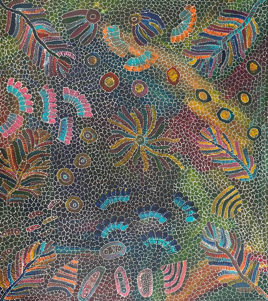 #376 Yam Seed Dreaming Artist: JEDDA PURVIS KNGWARREYE:  105cm x 94cm