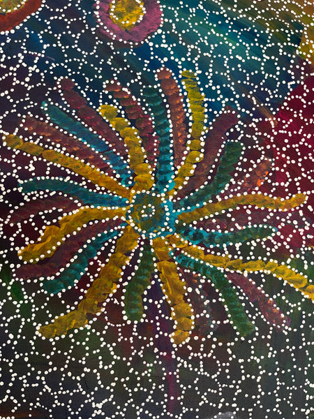 #376 Yam Seed Dreaming Artist: JEDDA PURVIS KNGWARREYE:  105cm x 94cm