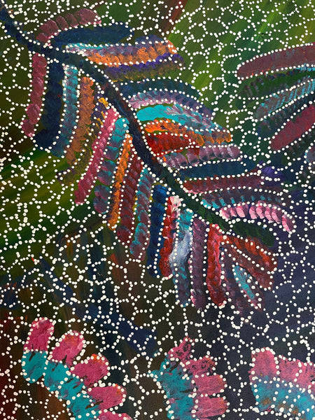 #376 Yam Seed Dreaming Artist: JEDDA PURVIS KNGWARREYE:  105cm x 94cm
