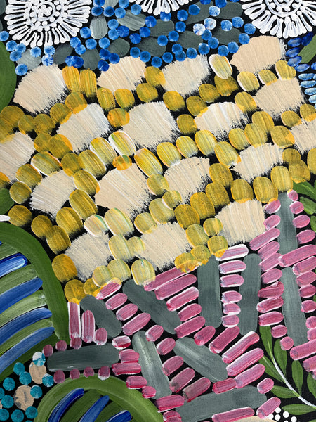 #325 - WOMEN'S CEREMONY (Multi) - Karen Bird Ngale - 67cm x 74cm