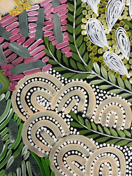 #325 - WOMEN'S CEREMONY (Multi) - Karen Bird Ngale - 67cm x 74cm