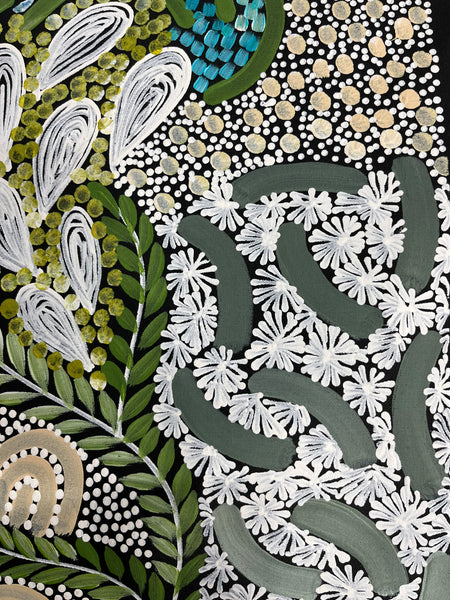 #325 - WOMEN'S CEREMONY (Multi) - Karen Bird Ngale - 67cm x 74cm