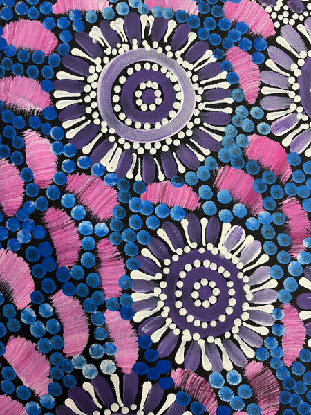 #64 - WOMEN'S CEREMONY (Multi) - Karen Bird Ngale - 67cm x 74cm
