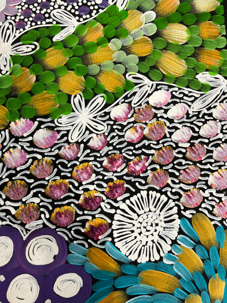 #64 - WOMEN'S CEREMONY (Multi) - Karen Bird Ngale - 67cm x 74cm