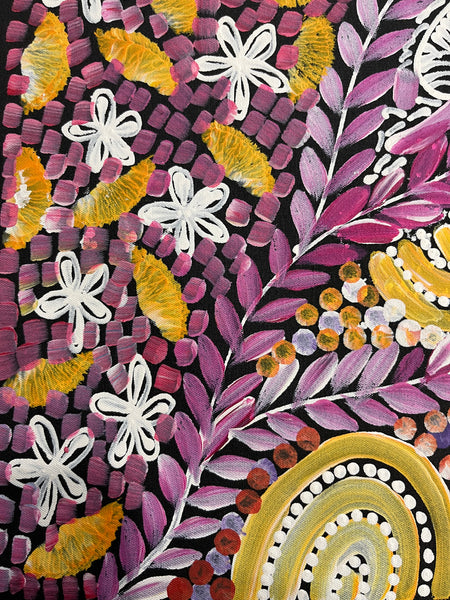 #64 - WOMEN'S CEREMONY (Multi) - Karen Bird Ngale - 67cm x 74cm
