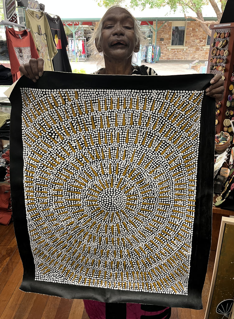#171 Butterfly Dreaming ARTIST:  KATRINA NAPALJARRI SPENCER  62CM X 83CM