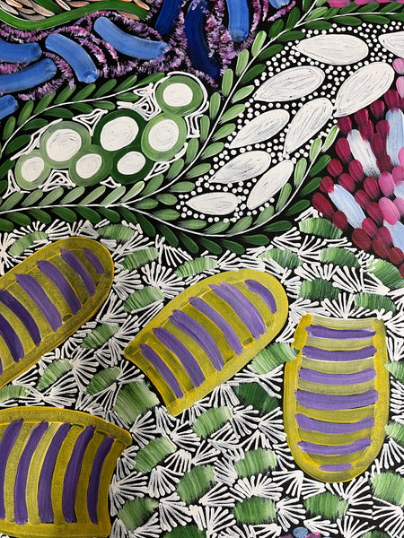 #293 - WOMEN'S CEREMONY (Multi) - Karen Bird Ngale - 90cm x 145cm