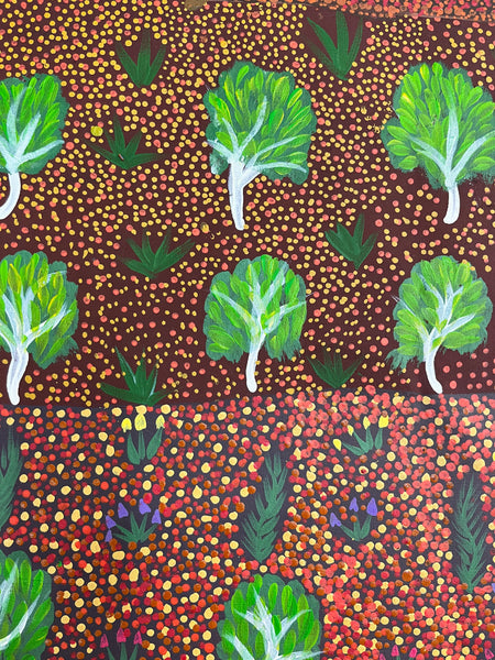 #383 My Grandmothers Country - ARTIST: HELEN RUBUNTJA 95cm x 73cm