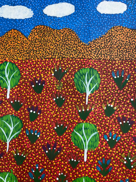 #366 My Grandmothers Country - ARTIST: HELEN RUBUNTJA 94cm x 71cm