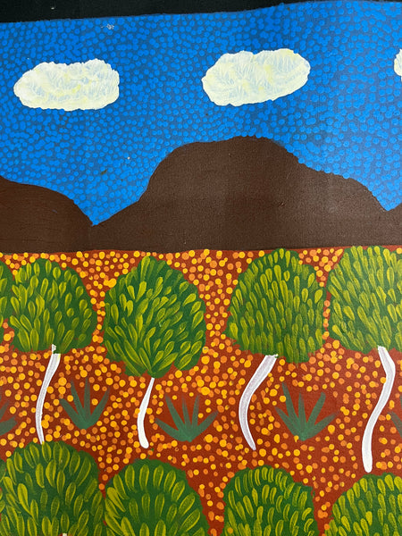 #19 My Grandmothers Country - ARTIST: HELEN RUBUNTJA 93cn x 70cm