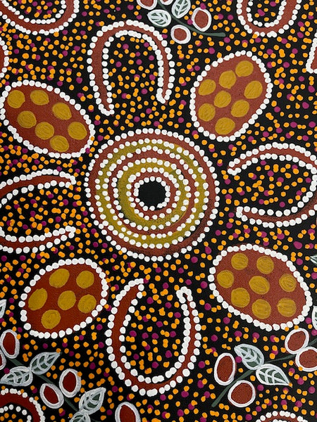 #16 Women Collecting - LANITA NUMINA : Aboriginal Art: 54 x 39cm