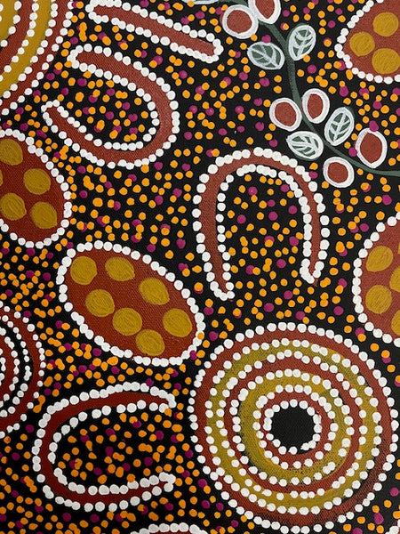 #16 Women Collecting - LANITA NUMINA : Aboriginal Art: 54 x 39cm