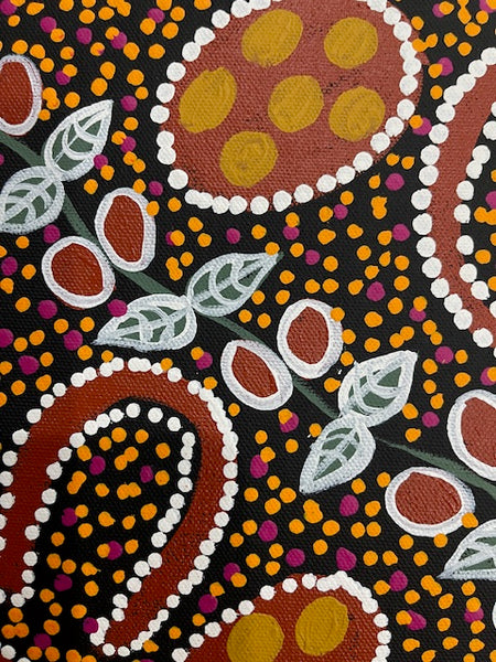 #16 Women Collecting - LANITA NUMINA : Aboriginal Art: 54 x 39cm
