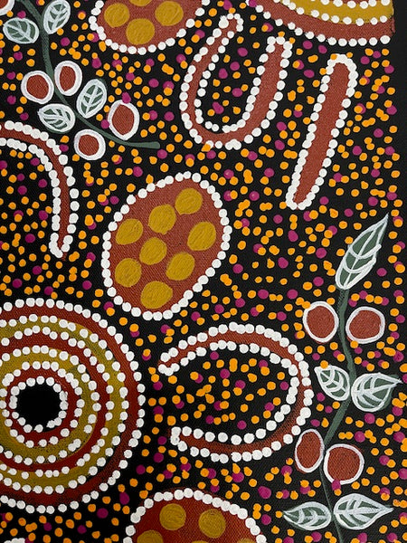 #16 Women Collecting - LANITA NUMINA : Aboriginal Art: 54 x 39cm