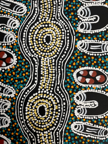 #18 Women Collecting Bush Tucker - LANITA NUMINA : Aboriginal Art: 54 x 39cm