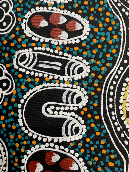#18 Women Collecting Bush Tucker - LANITA NUMINA : Aboriginal Art: 54 x 39cm