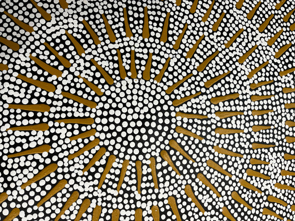#171 Butterfly Dreaming ARTIST:  KATRINA NAPALJARRI SPENCER  62CM X 83CM
