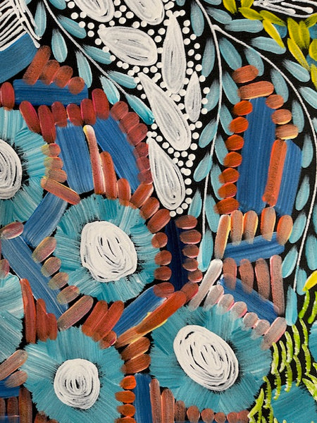 #65 - WOMEN'S CEREMONY (Multi) - Karen Bird Ngale - 94 x 72cm