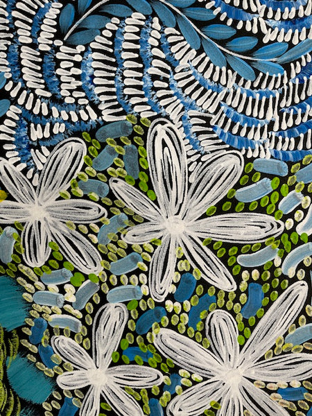 #65 - WOMEN'S CEREMONY (Multi) - Karen Bird Ngale - 94 x 72cm