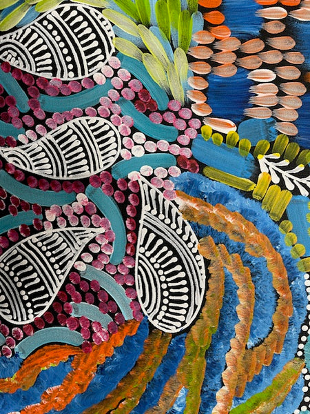 #29 - WOMEN'S CEREMONY (Multi) - Karen Bird Ngale - 94 x 73cm