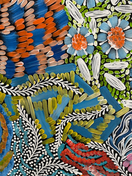 #29 - WOMEN'S CEREMONY (Multi) - Karen Bird Ngale - 94 x 73cm