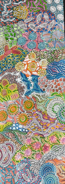 #280 - WOMEN'S CEREMONY (Multi) - Karen Bird Ngale - 197 x 71cm