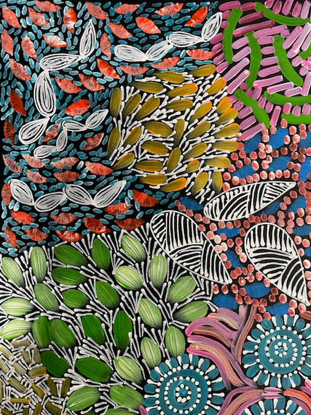 #280 - WOMEN'S CEREMONY (Multi) - Karen Bird Ngale - 197 x 71cm