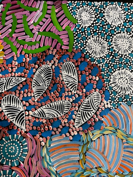 #280 - WOMEN'S CEREMONY (Multi) - Karen Bird Ngale - 197 x 71cm