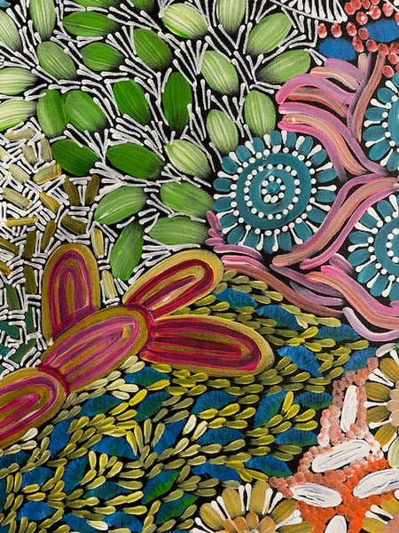 #280 - WOMEN'S CEREMONY (Multi) - Karen Bird Ngale - 197 x 71cm