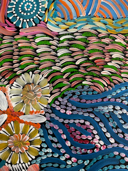 #280 - WOMEN'S CEREMONY (Multi) - Karen Bird Ngale - 197 x 71cm