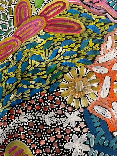 #280 - WOMEN'S CEREMONY (Multi) - Karen Bird Ngale - 197 x 71cm