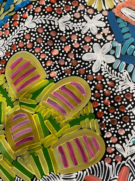 #280 - WOMEN'S CEREMONY (Multi) - Karen Bird Ngale - 197 x 71cm