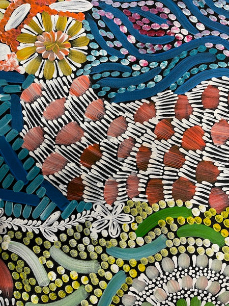 #280 - WOMEN'S CEREMONY (Multi) - Karen Bird Ngale - 197 x 71cm