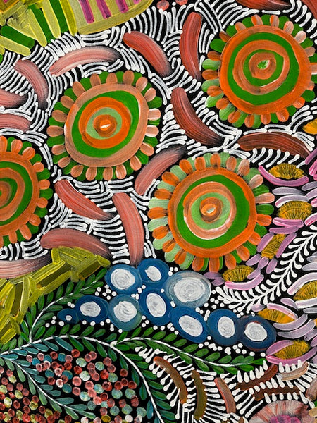 #280 - WOMEN'S CEREMONY (Multi) - Karen Bird Ngale - 197 x 71cm